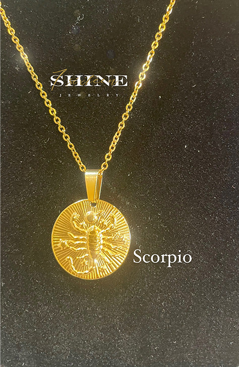 SCORPIO "Charm" NECKLACE