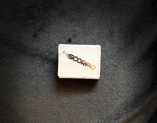 SCORPIO "Block" NECKLACE