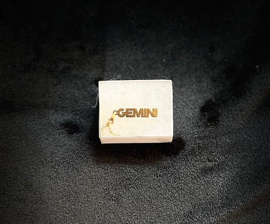 GEMINI "Block" NECKLACE