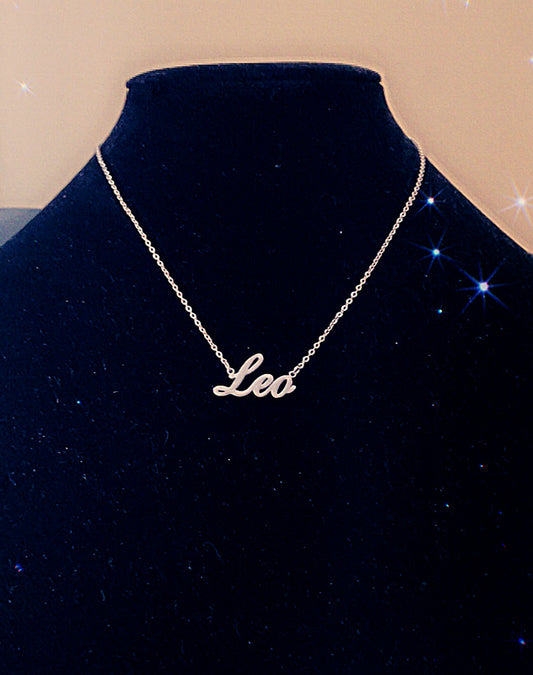 LEO "Script" NECKLACE