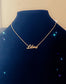 LIBRA "Script" NECKLACE