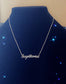 SAGITTARIUS "Script" NECKLACE